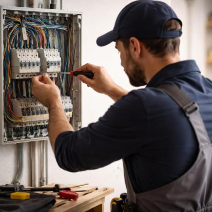 electricien-travail-panneau-electrique-fils