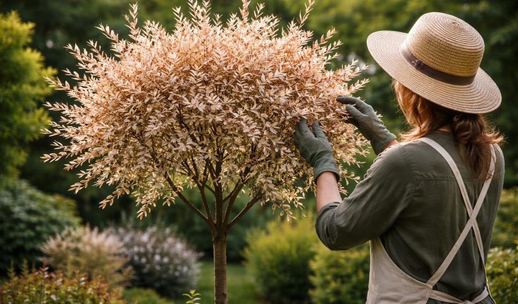 saule-crevette-feuilles-brunes-jardin