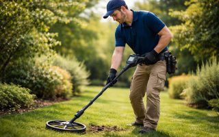 technicien-detecteur-metaux-jardin-vert