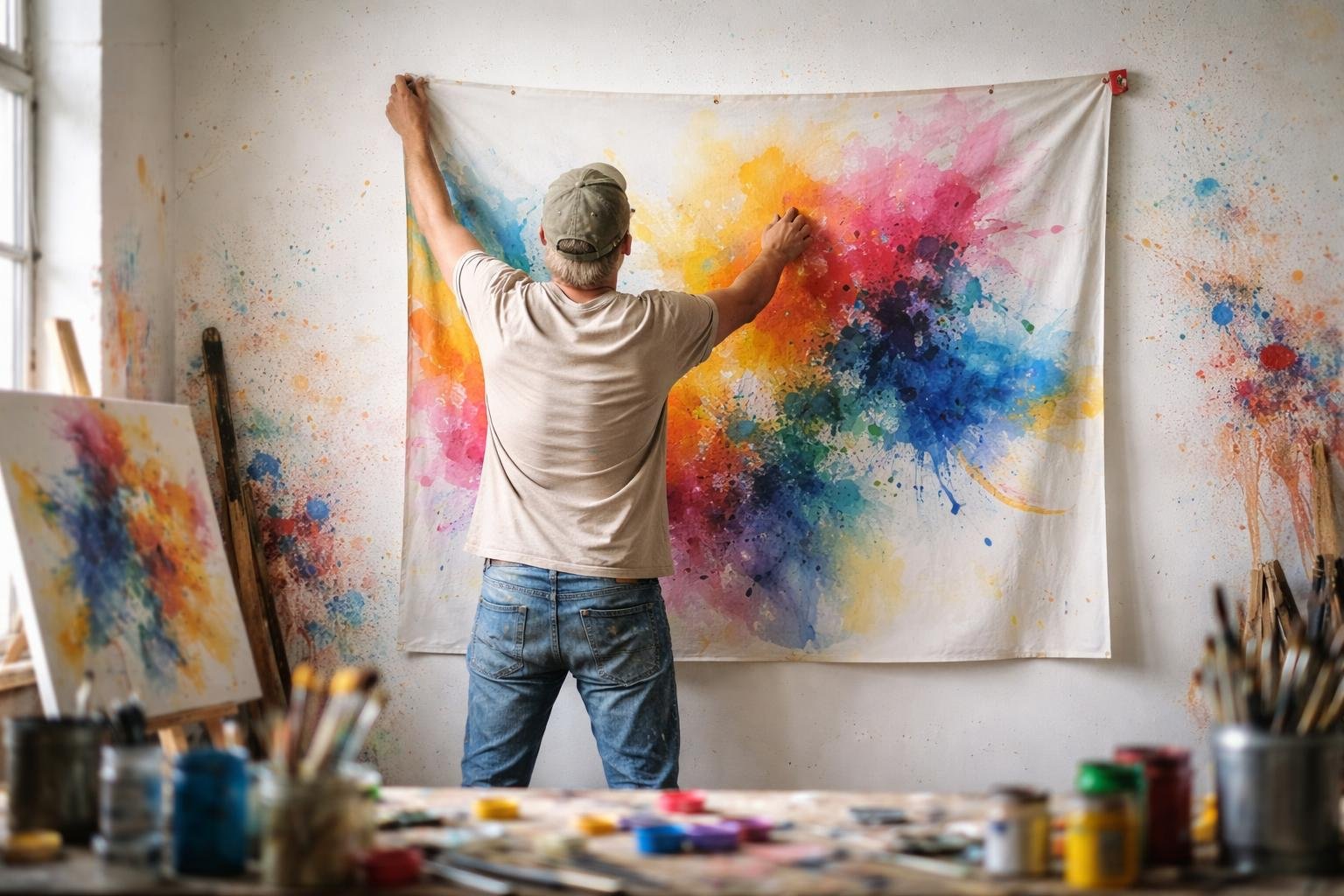 Comment Accrocher une Toile sans Châssis : les Solutions Pratiques