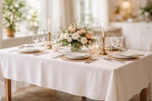 Quelle Taille de Nappe pour Table Rectangulaire 180 : le Bon Tombant