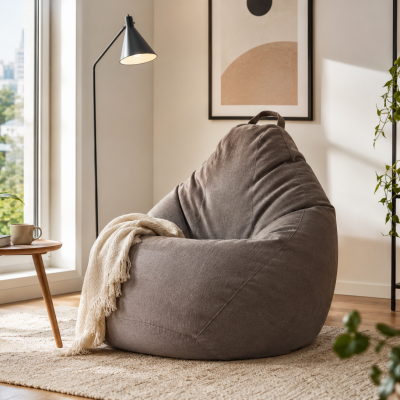 Le grand pouf poire : la pièce déco qui réinvente le coin détente