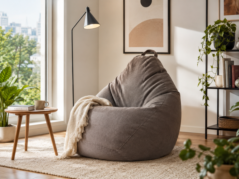Le grand pouf poire : la pièce déco qui réinvente le coin détente